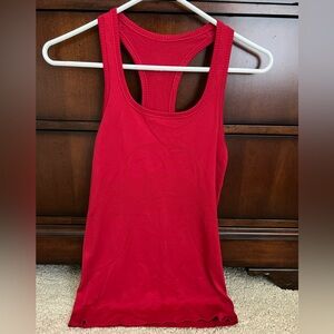 Lululemon Swiftly Tech tank in red.  Size 4